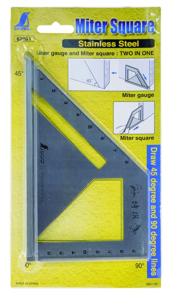 The Woodworking Club Shinwa Japanese Mitre Square 45° & 90°