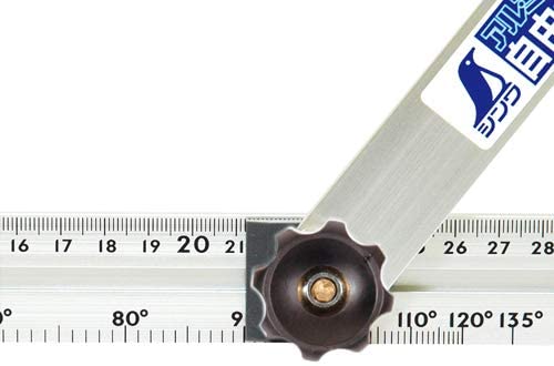 Shinwa Aluminium sliding bevel 30 cm knob