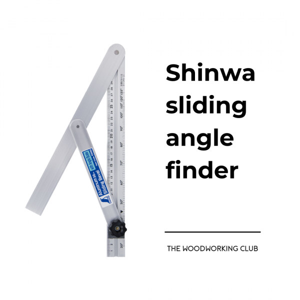 The Woodworking Club Shinwa Aluminium sliding bevel angle finder 30 cm