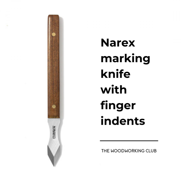 Narex marking knife with finger indents