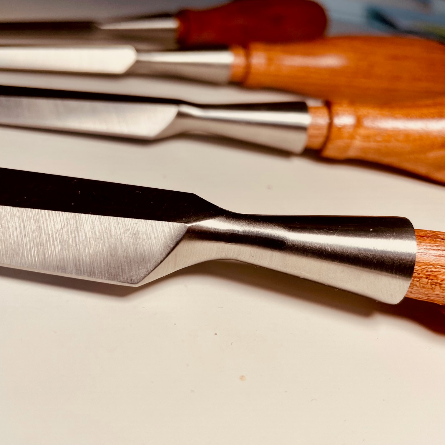 Luban Bevel-edge Socket Chisels, Set Of 4 • The Woodworking Club