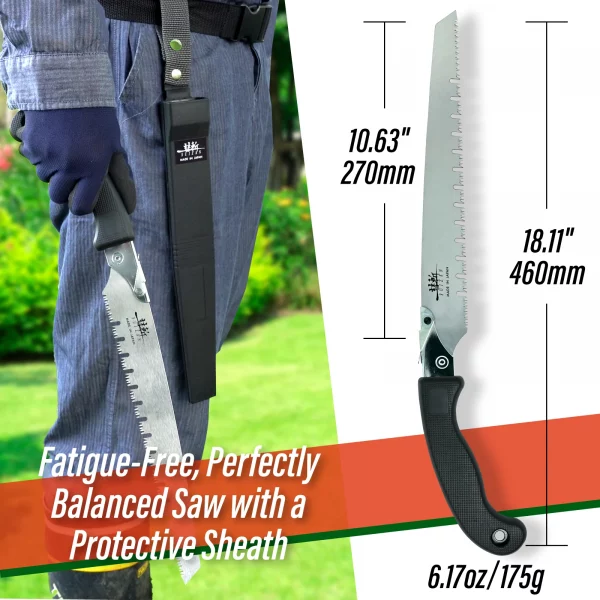 SUIZAN Professional Japanese Pruning Saw 270mm - Image 8